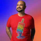 Pride Ice Pop T-Shirt – Bold LGBTQ+ Graphic Tee, Rainbow Equality Shirt